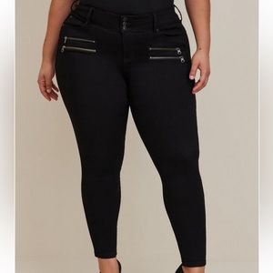 Torrid Jegging Skinny Super Soft High-Rise Multi Zip Jean